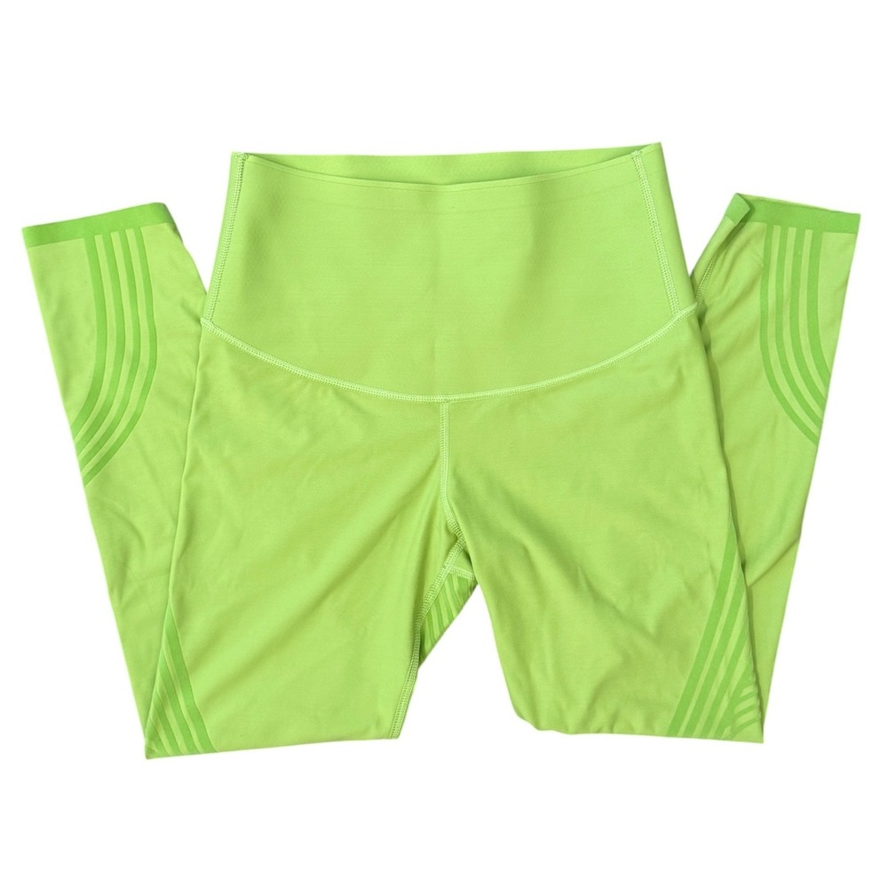 Fanka Body Sculpt High Waisted Compression Leggings Lime Green Womens XS/S